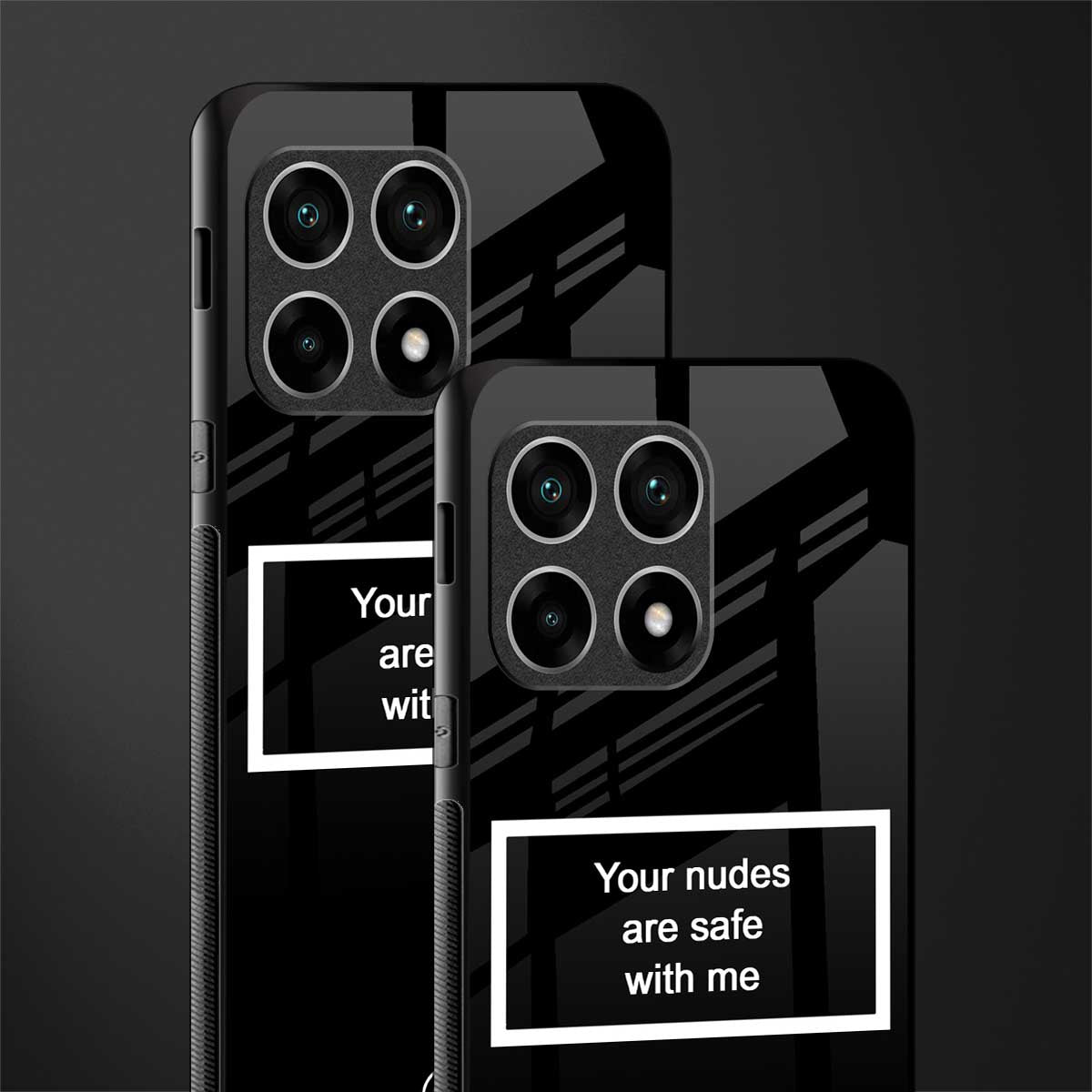 your nudes are safe with me black glass case for oneplus 10 pro 5g image-2
