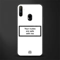 your nudes are safe with me white glass case for realme narzo 10a image