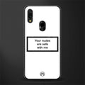 your nudes are safe with me white glass case for redmi note 7 pro image