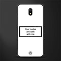 your nudes are safe with me white glass case for redmi 8a image