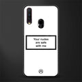 your nudes are safe with me white glass case for vivo y17 image