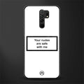 your nudes are safe with me white glass case for redmi 9 prime image
