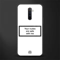 your nudes are safe with me white glass case for realme x2 pro image