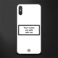 your nudes are safe with me white glass case for redmi 9a image