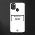 your nudes are safe with me white glass case for realme 7i image