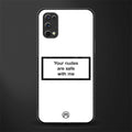 your nudes are safe with me white glass case for realme 7 pro image