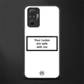 your nudes are safe with me white glass case for redmi note 10 pro image