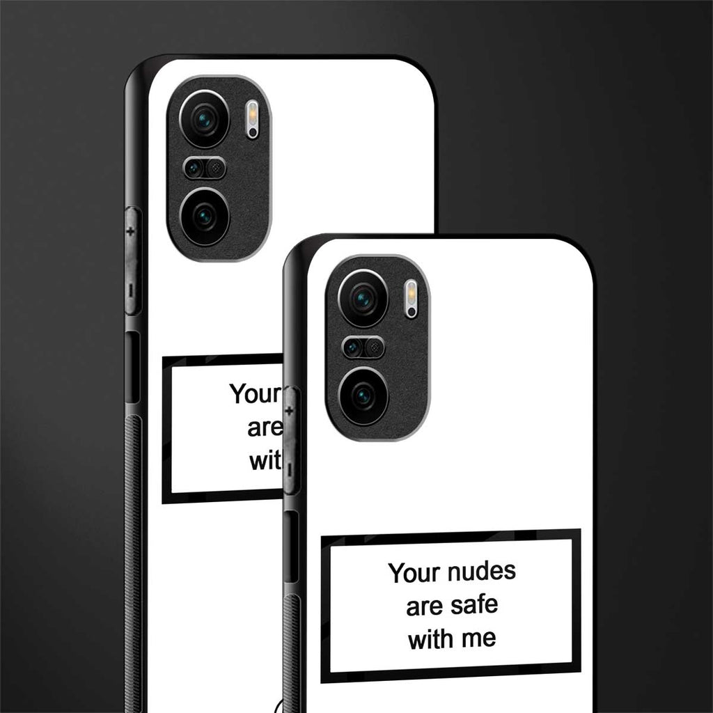 your nudes are safe with me white glass case for mi 11x 5g image-2