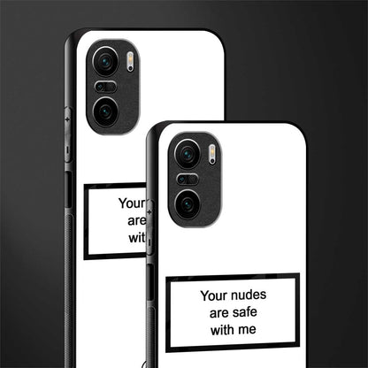 your nudes are safe with me white glass case for mi 11x 5g image-2