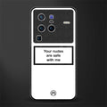 your nudes are safe with me white glass case for vivo x80 pro 5g image