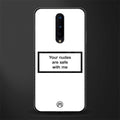 your nudes are safe with me white glass case for oneplus 8 image