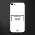 your nudes are safe with me white glass case for iphone 8 image