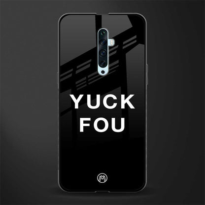 yuck fou glass case for oppo reno 2f image