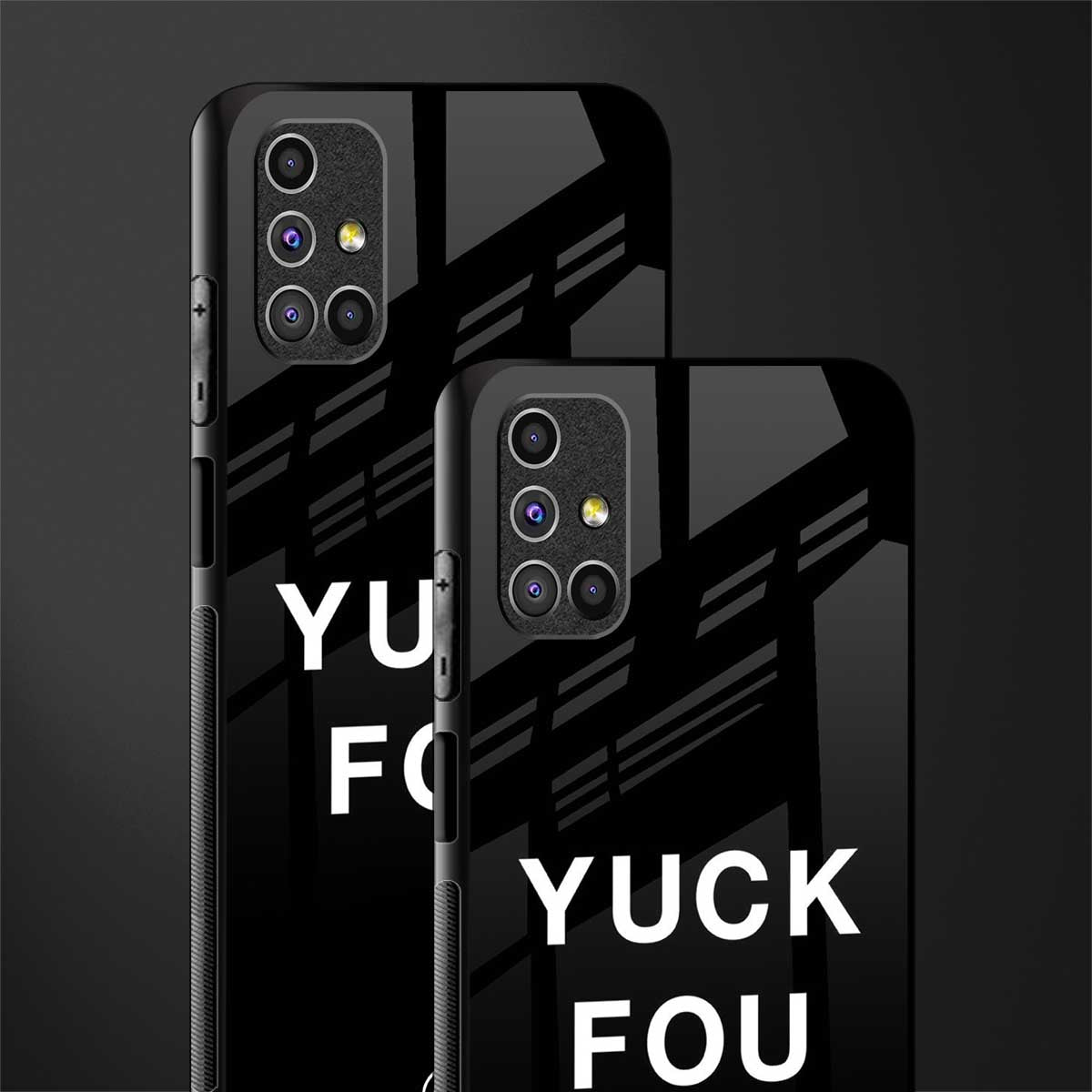 yuck fou glass case for samsung galaxy m51 image-2