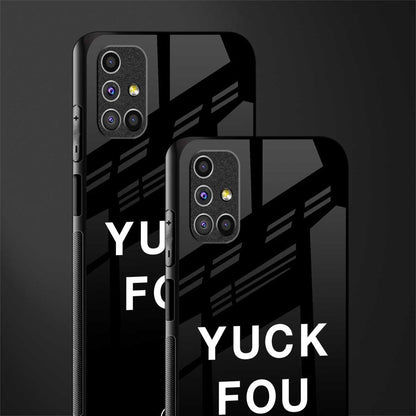 yuck fou glass case for samsung galaxy m31s image-2