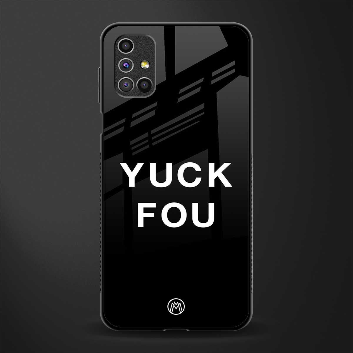 yuck fou glass case for samsung galaxy m31s image