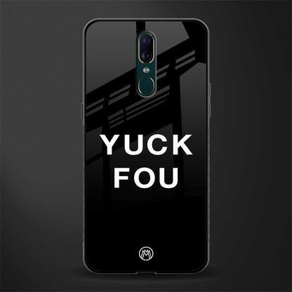 yuck fou glass case for oppo a9 image