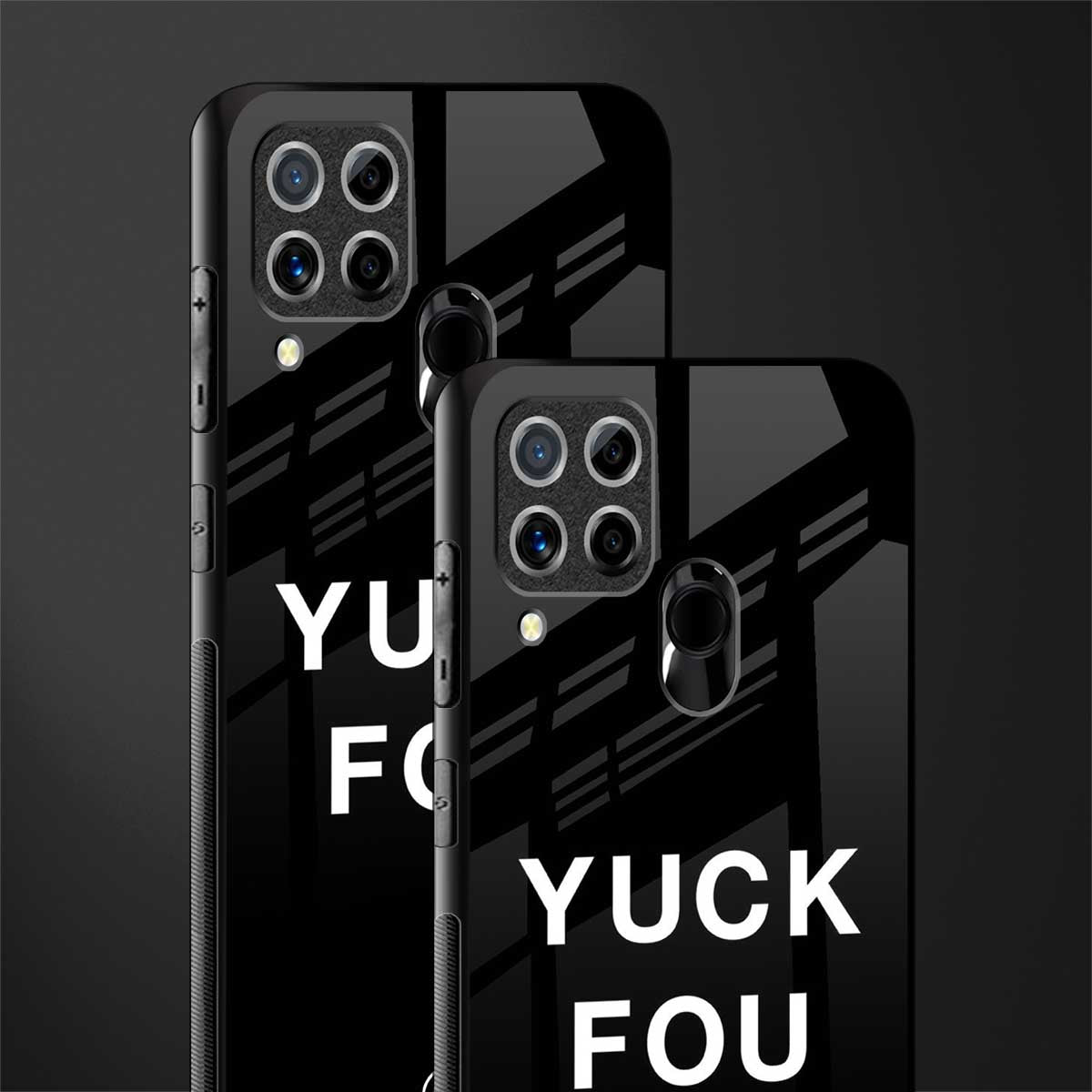 yuck fou glass case for realme c15 image-2