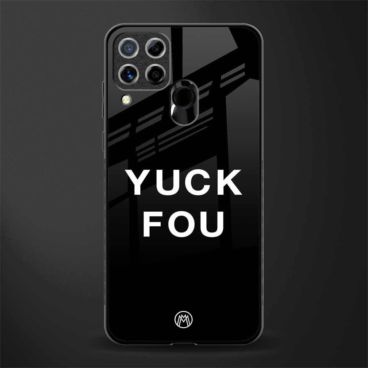 yuck fou glass case for realme c15 image