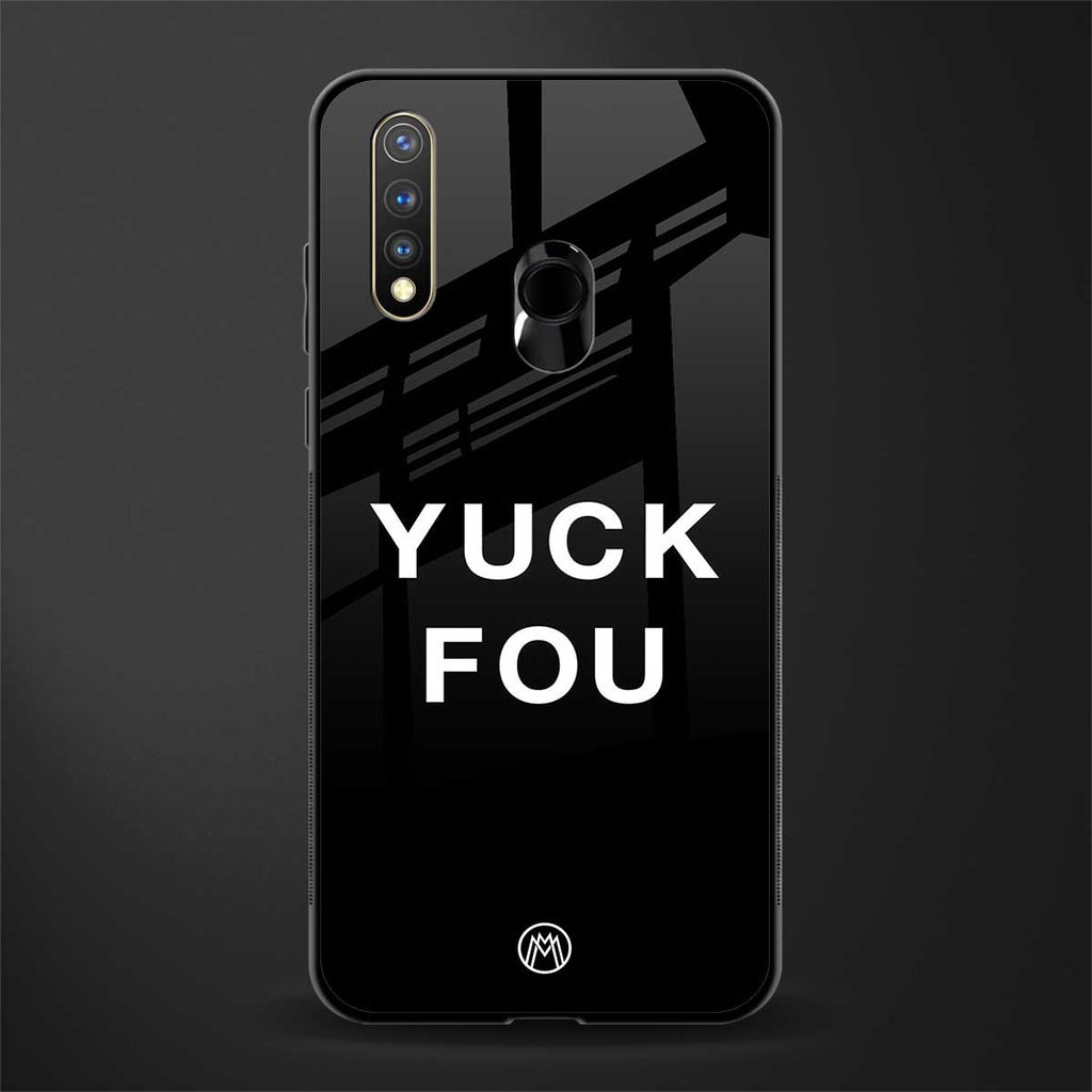 yuck fou glass case for vivo u20 image
