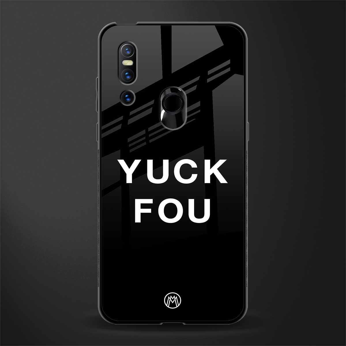 yuck fou glass case for vivo v15 image