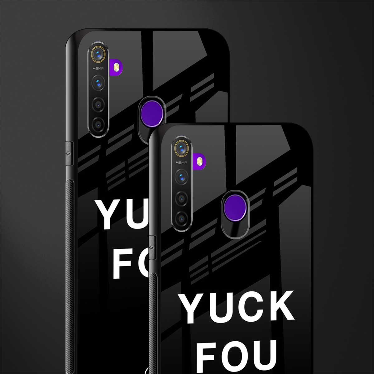 yuck fou glass case for realme 5 image-2