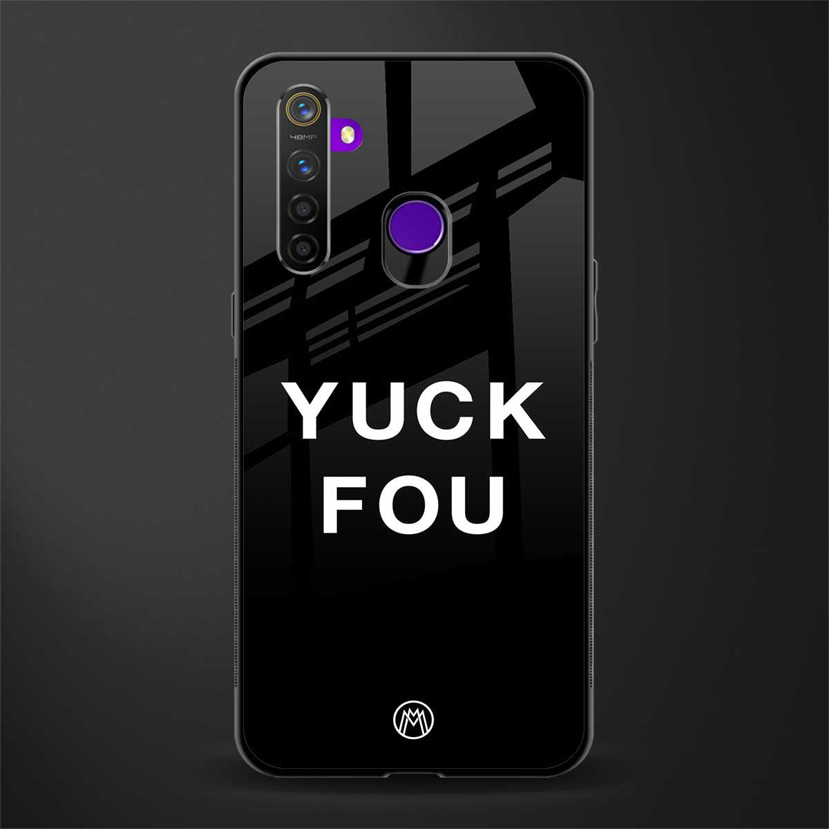 yuck fou glass case for realme 5 image