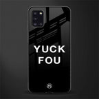 yuck fou glass case for samsung galaxy a31 image