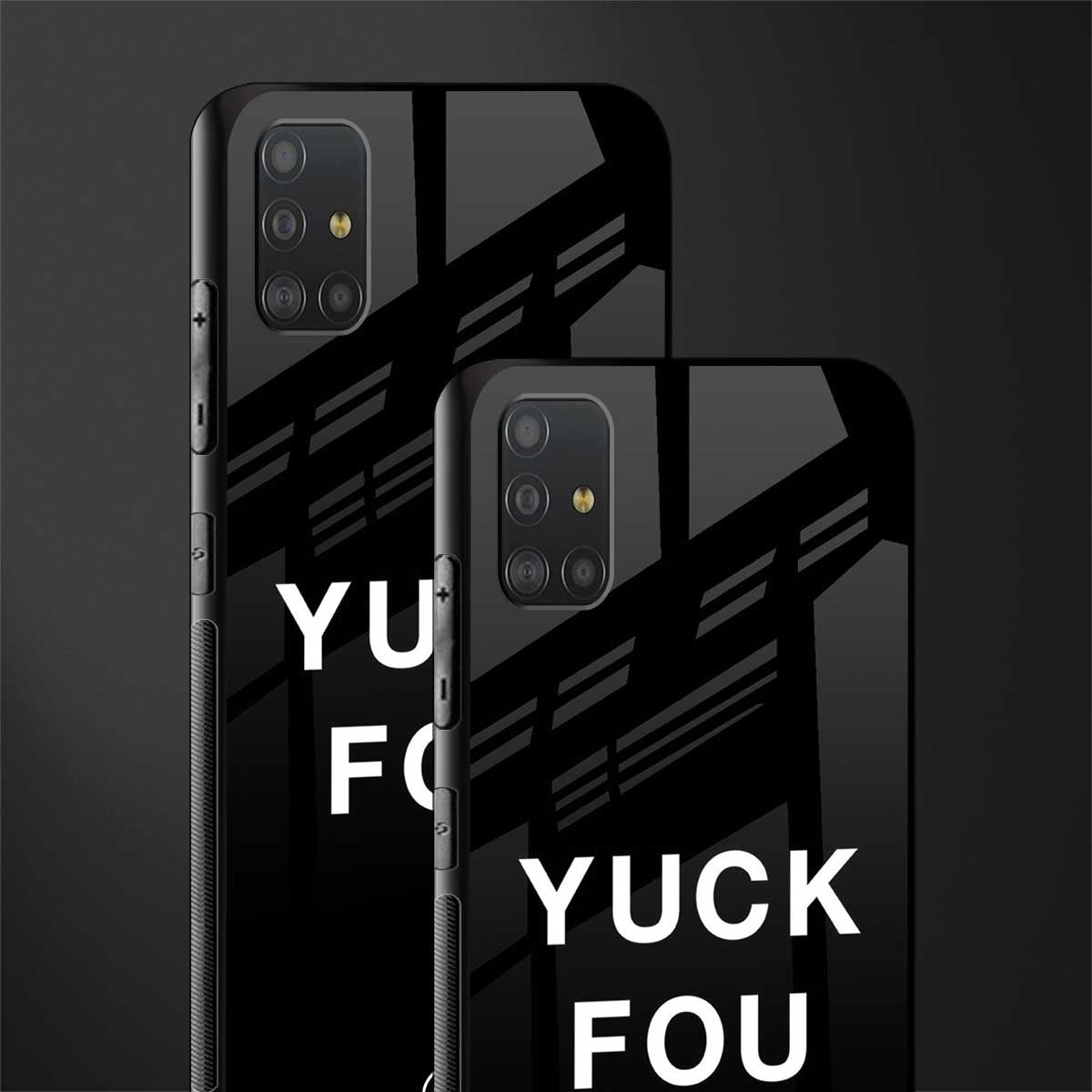 yuck fou glass case for samsung galaxy a51 image-2