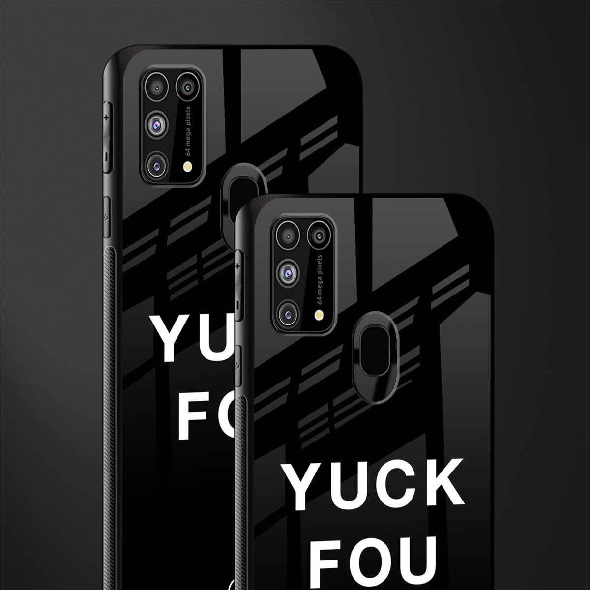 yuck fou glass case for samsung galaxy m31 image-2