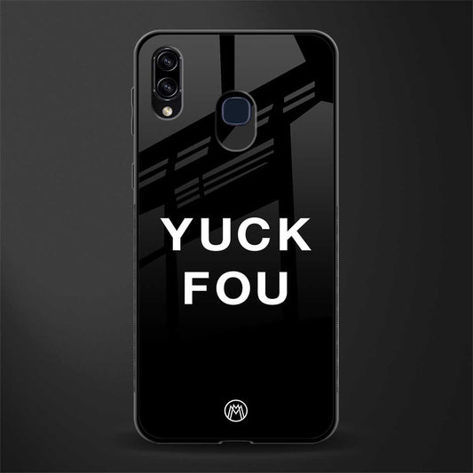 yuck fou glass case for samsung galaxy a20 image