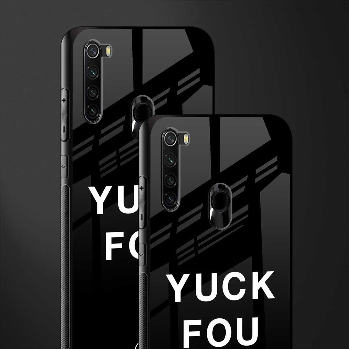 yuck fou glass case for redmi note 8 image-2