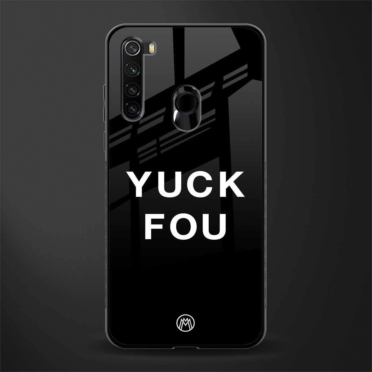 yuck fou glass case for redmi note 8 image