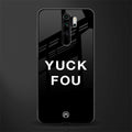 yuck fou glass case for redmi note 8 pro image