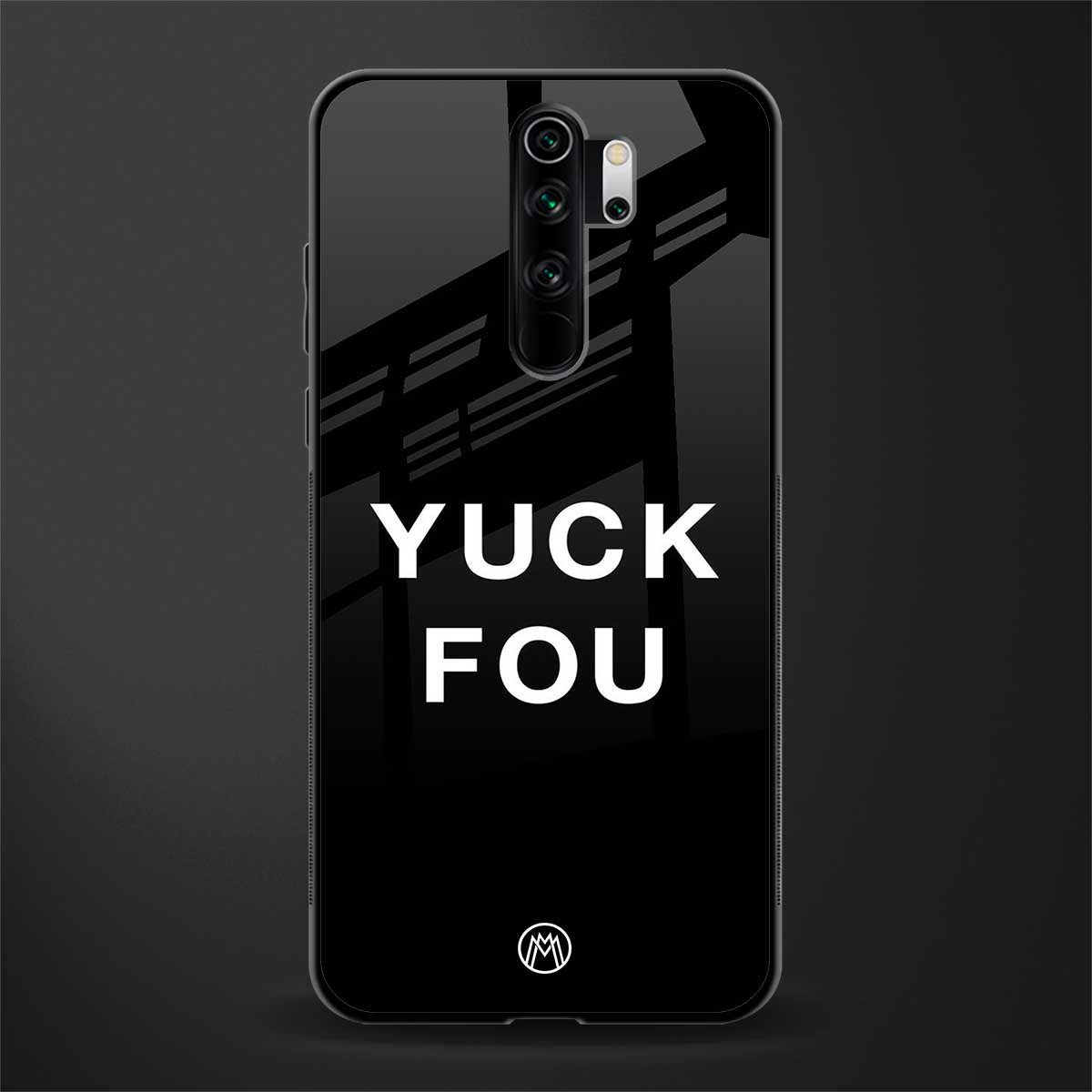 yuck fou glass case for redmi note 8 pro image