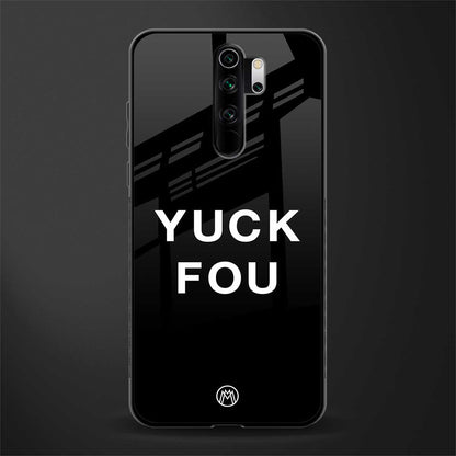 yuck fou glass case for redmi note 8 pro image