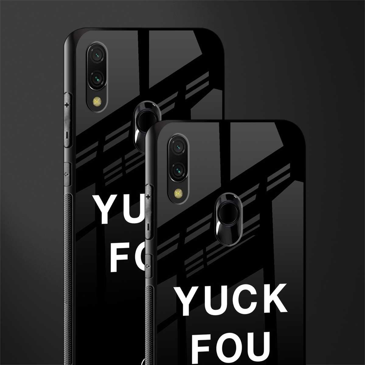 yuck fou glass case for redmi note 7s image-2