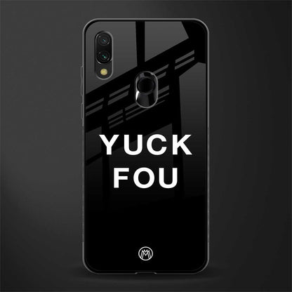 yuck fou glass case for redmi note 7s image