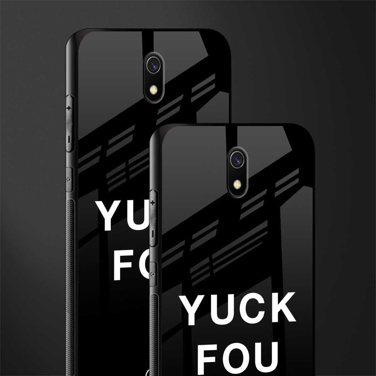 yuck fou glass case for redmi 8a image-2