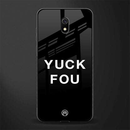 yuck fou glass case for redmi 8a image