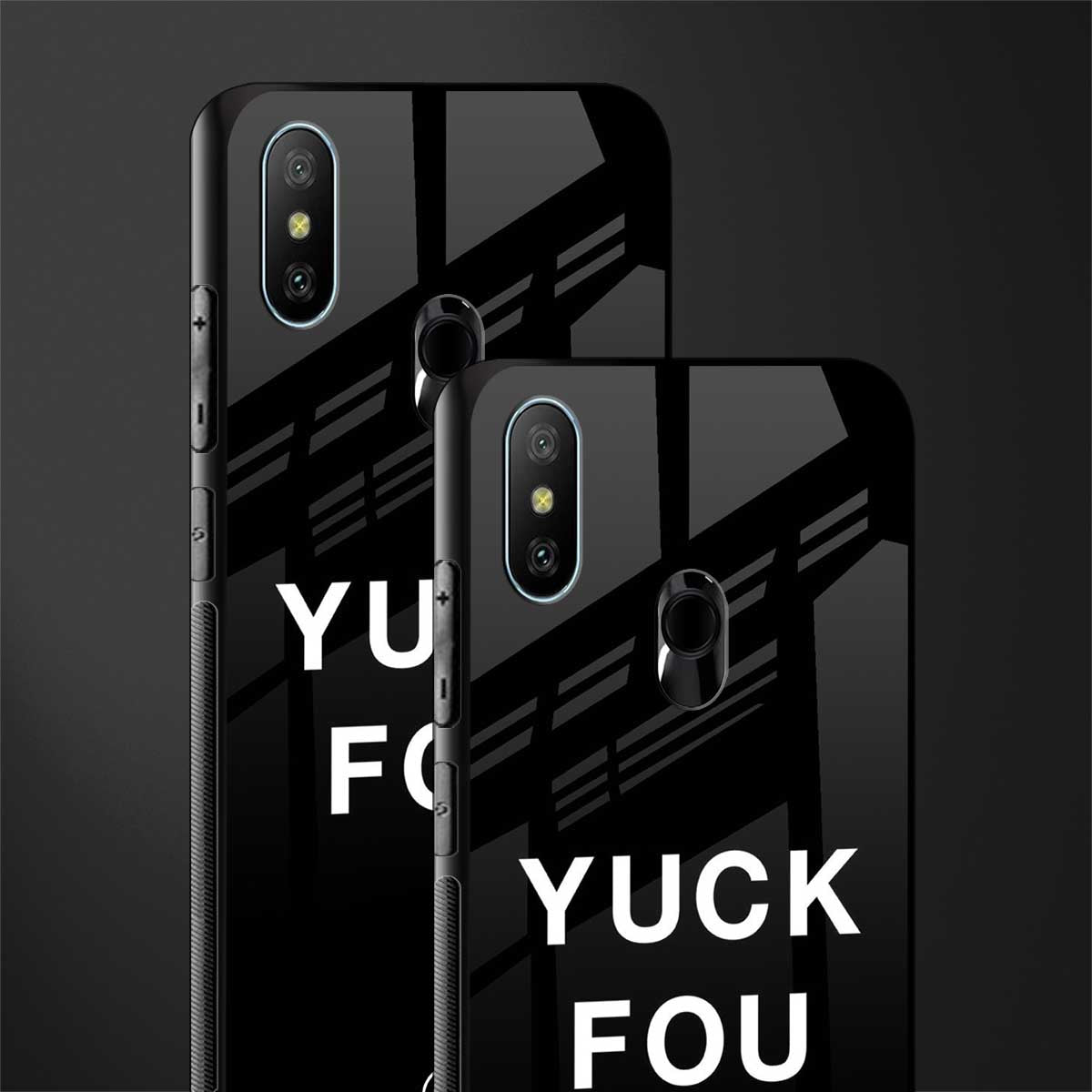 yuck fou glass case for redmi 6 pro image-2