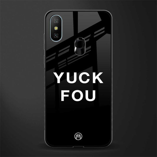 yuck fou glass case for redmi 6 pro image