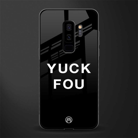 yuck fou glass case for samsung galaxy s9 plus image