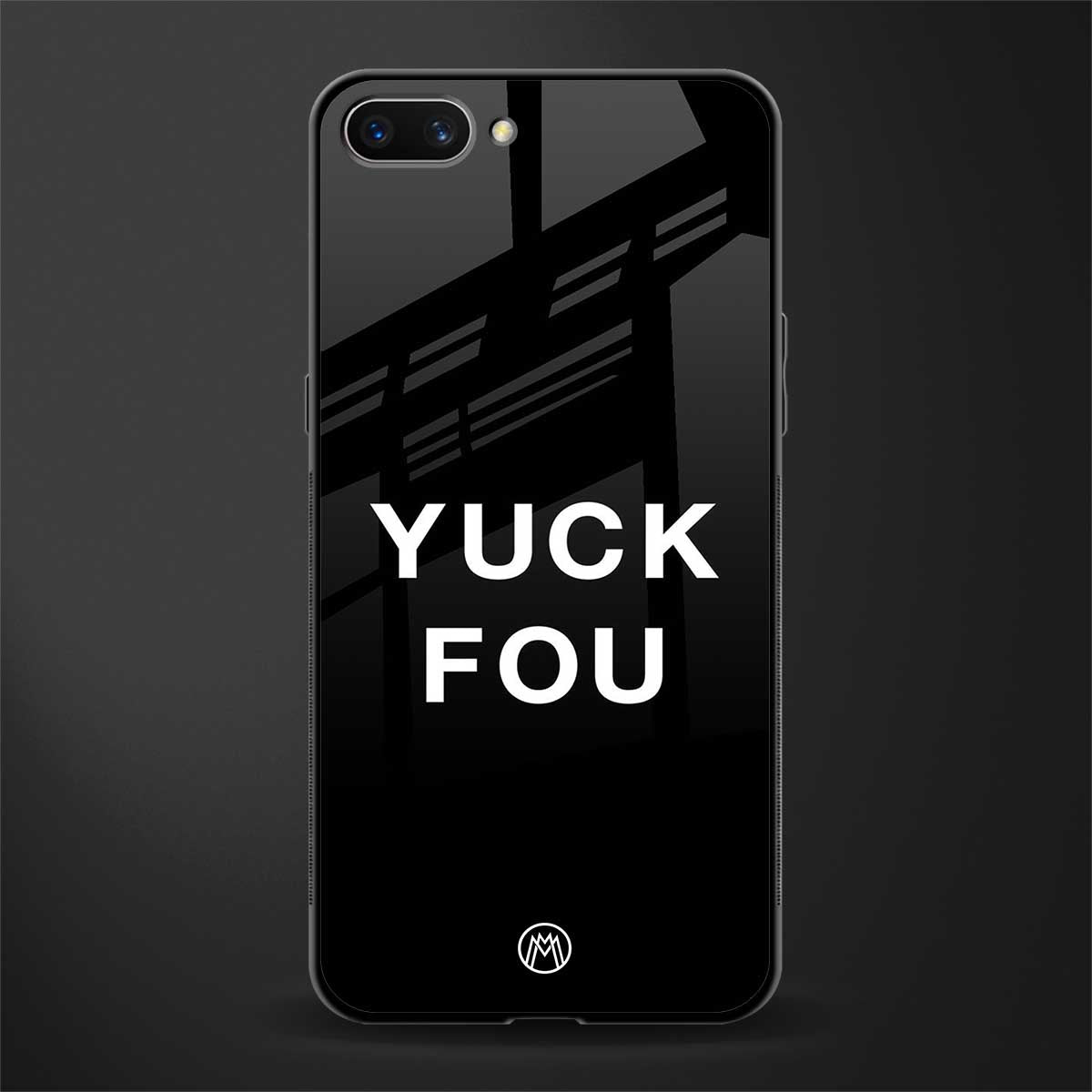 yuck fou glass case for oppo a3s image