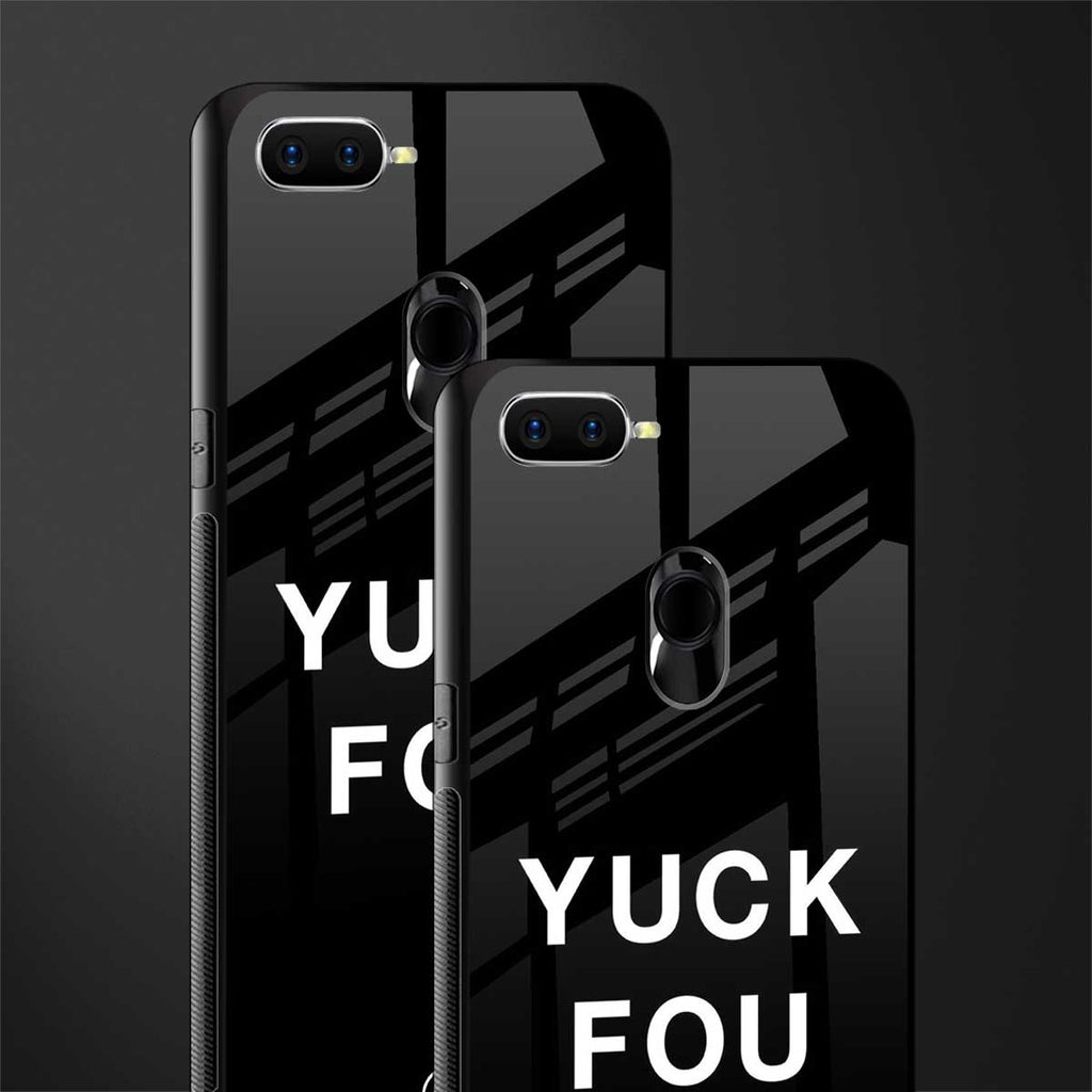 yuck fou glass case for oppo a12 image-2