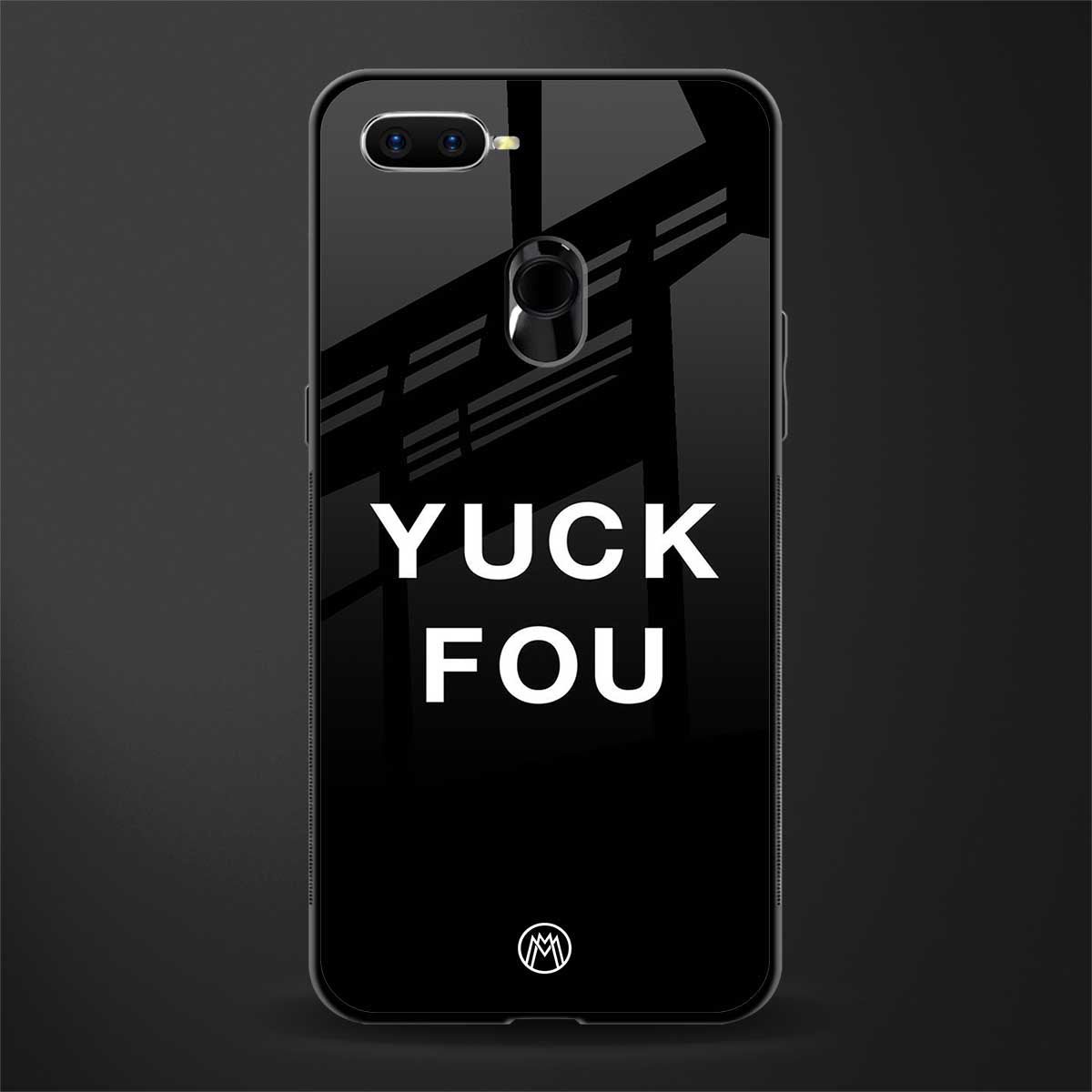 yuck fou glass case for oppo a7 image