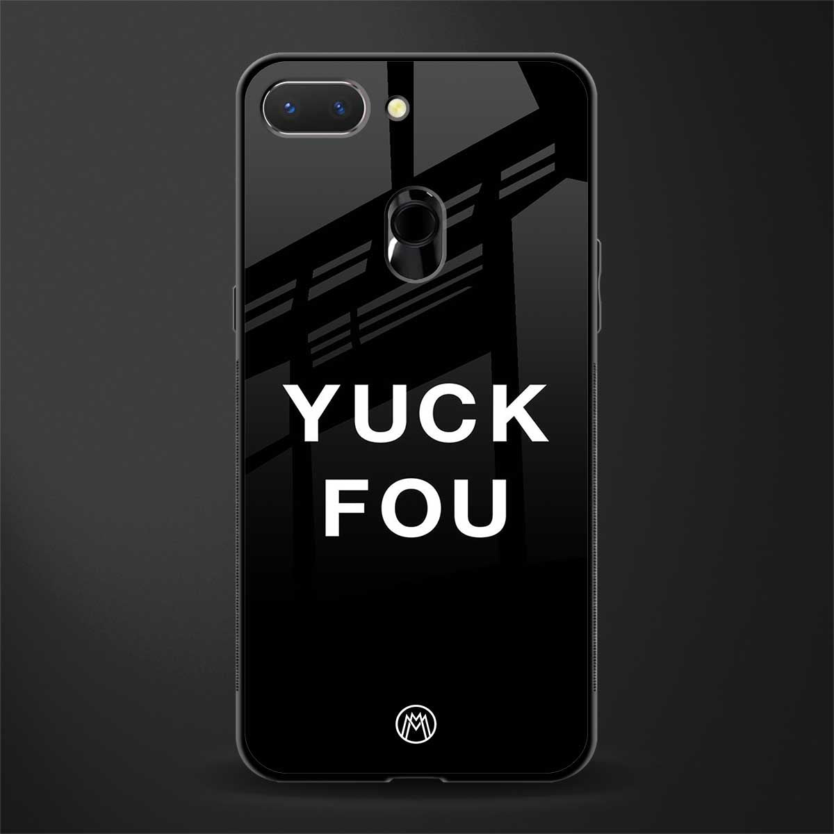 yuck fou glass case for oppo a5 image