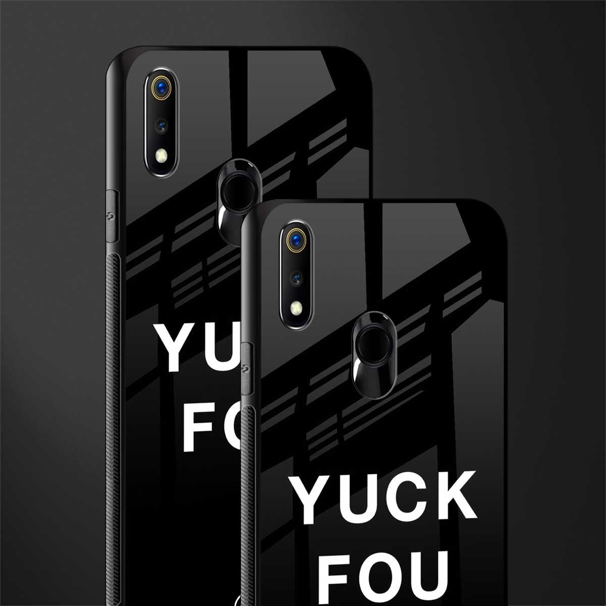 yuck fou glass case for realme 3 image-2