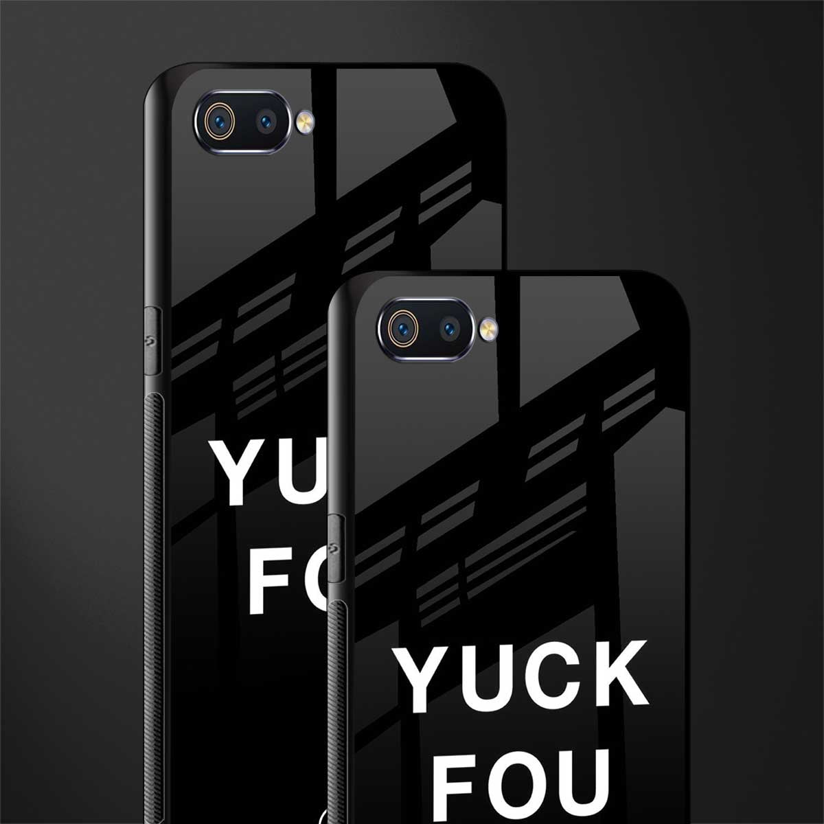 yuck fou glass case for oppo a1k image-2