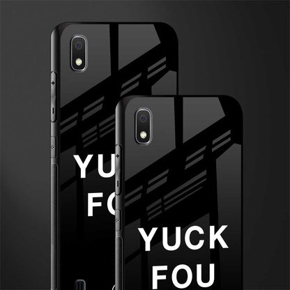 yuck fou glass case for samsung galaxy a10 image-2